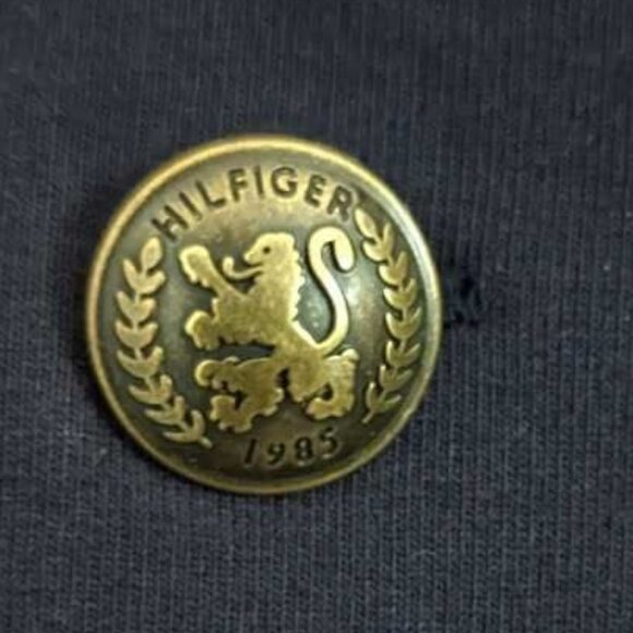 TOMMY HILFIGER | Navy Blue Military Band Open Ponte Blazer - Picture 4 of 7